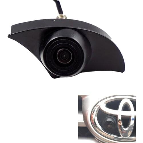 Waterproof CCD Car Front View Camera For Toyota Camry RAV4 Highlander Land Cruiser Prado Emblem Logo Parking Camera