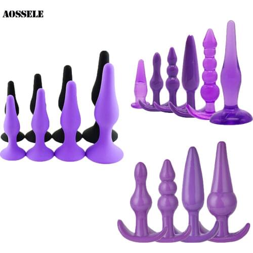 1Set Jelly Anal Plug Silicone Anal Butt Plug Stimulation Masturbation Bead Sex Toys For Women/Men/Gay Anal Dildo Sex Product