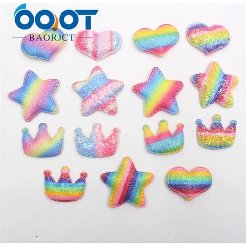 S-19111820,10pcs 3.5*4.3cm Colored shiny Love shape Decoration ornament Accessories Plush Hair Decoration,Clothing DIY materials
