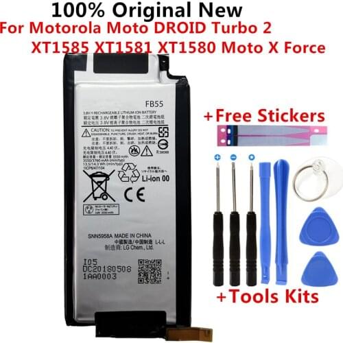 100% Original New 3550mAh FB55 Battery For Motorola Moto DROID Turbo 2 XT1585 XT1581 XT1580 Moto X Force Phone batteries