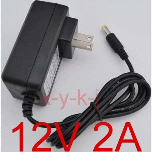 100PCS High quality 12V 2A AC 100V-240V Converter IC power Adapter DC 2000mA 24W Power Supply US Plug DC 5.5mm x 2.1 New