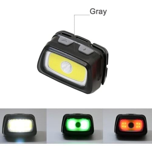 2021 New Year Gift Red Green White Mini Walking Headlamp R5+COB LED Headlight 6-Mode Head Lamp Light For Camping Hiking Fishing