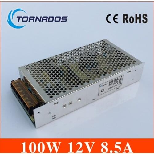 CE RoHS approved 12vdc output 100w led driver DC 12V 100W 8.5A Switch Power for LED Display and Billboard HS-100-12