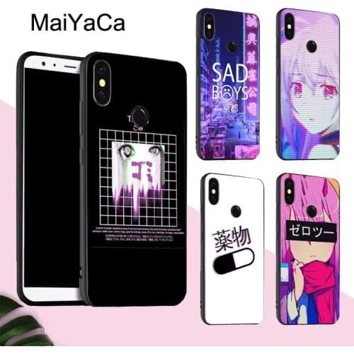 MaiYaCa SAD JAPANESE ANIME AESTHETIC Case For Xiaomi Mi 9T Pro Note 10 Lite For Redmi Note 8T 9S 7 8 9 Pro 9A 9C For POCO X3