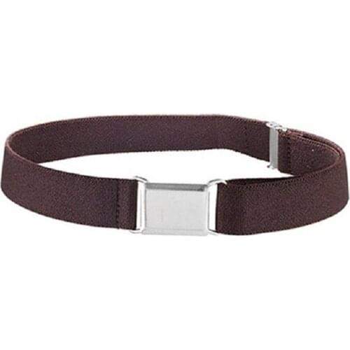 Children Kids Solid Color Unisex Canvas Belts Boys Girls Adjustable Elastic Belt