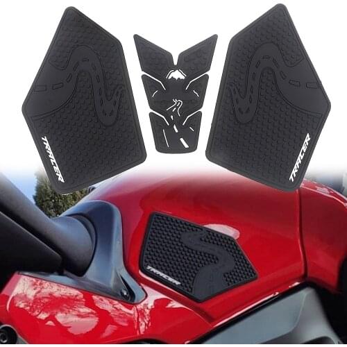 For TRACER 900 TRACER 9 GT 2021 Motorcycle Non-slip Side Fuel Tank Stickers Waterproof Pad Rubber Sticker