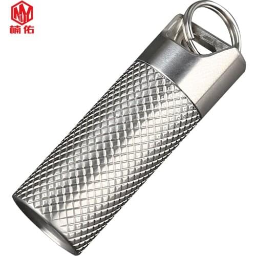 EDC Outdoor Camping Tools Titanium alloy Waterproof Warehouse Keychain Portable Waterproof Box First Aid Kit Gift