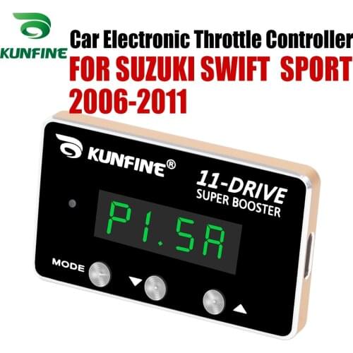 KUNFINE Car Electronic Throttle Controller Racing Accelerator Potent Booster For SUZUKI SWIFT SPORT 2006-2011 1.6L Petrol