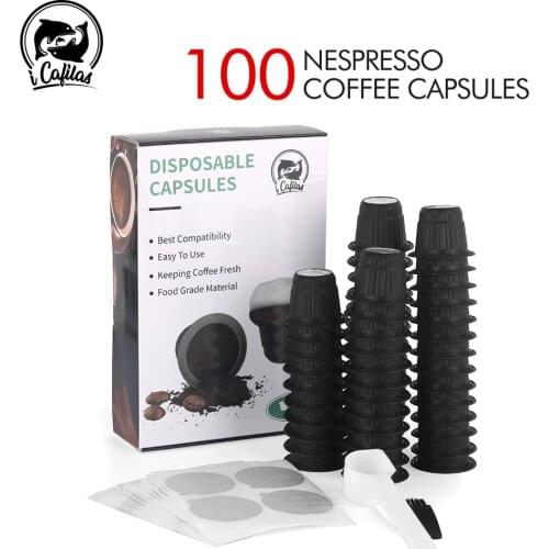 50 Sets for Nespresso Coffee Capsule with Foils Lid Espresso Disposable Filter Pod Aluminum Foils Cover Kitchen Coffee Mahicne