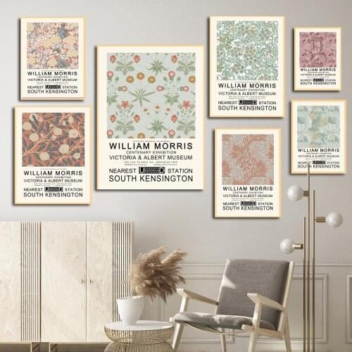 William Morris Famous Canvas Paiting Abstract Style Wall Pictures Prints And Posters Flowers Plant For Living Room Home Decor