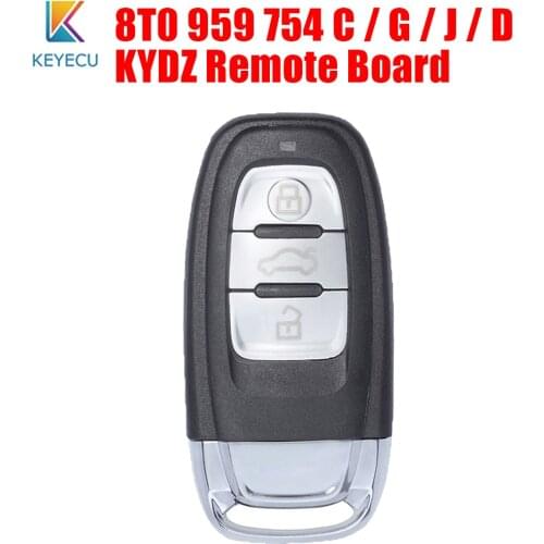 KEYECU KYDZ Smart Remote Key 315MHz 8T0 959 754C 433MHz 8K0 959 754 G 868MHz 8T0 959 754 J / 8T0959754D for Audi A4 A5 Q5 08-13