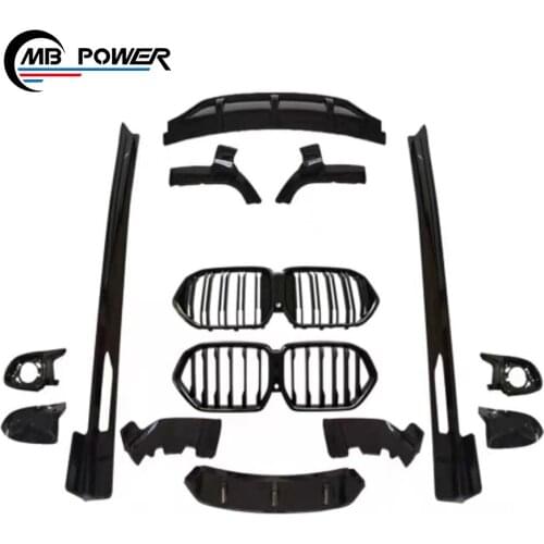 High fitment X6 series G06 bodykit fit for X6 G06 surround with side skirs front grille rear lip