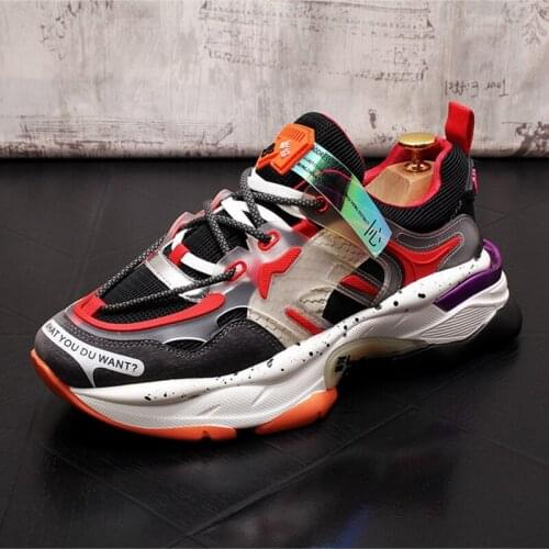 Stephoes Men Fashion Casual Shoes Spring Autumn Thick Bottom Luxury Designer Youth Trending Sneakers Male New Arrival Dad Shoes