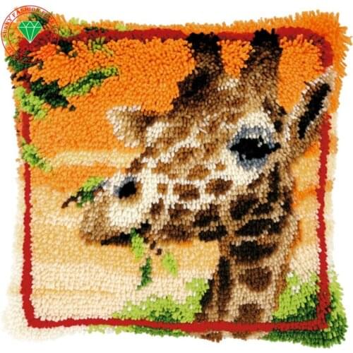 Mat diy set carpet Craft Latch hook rug kits cushion Pillowcase Cross-stitch carpet Cross cushion wool embroidery diy carpet