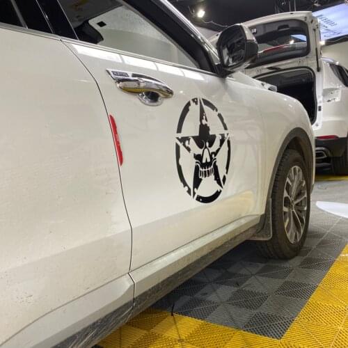 Star Skull Automobile Body Side Door Decorate Scratches Cover Decals Car Styling Stickers