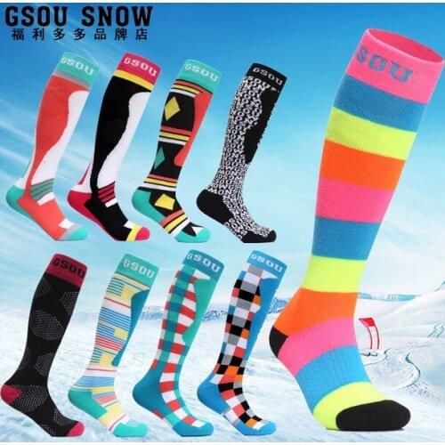 Couples Warm Ski Stockings Women Men Winter Outdoor Heated Long Snowboard Hiking Sports Socks High Quality Thermal Bedsocks