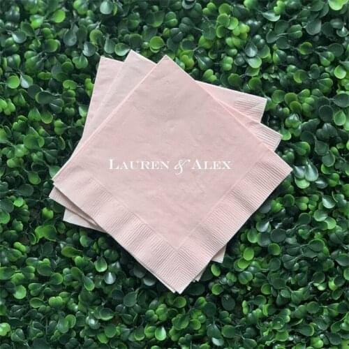 Personalized Wedding Napkins, Rehearsal Dinner, Engagement Party, Custom Bar Napkins, Custom Wedding Napkins
