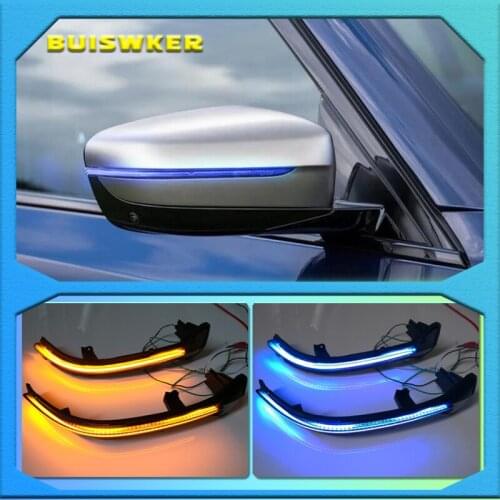Superb LED Dynamic Turn Signal Light Side Rear-View Mirror Light For BMW 5 6 7 8 3 Series G38 G30 G31 G11 G12 G14 G15 G20 M5