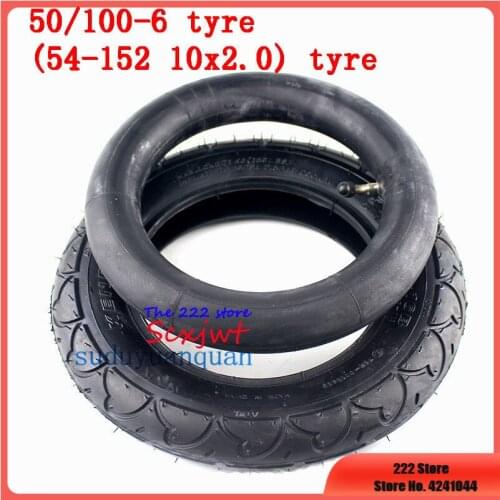10'' 50/100-6 10x2.0 Rubber Tire Inner tube 10x2 (54-152) tyre for electric scooter bike Refit Motorcycle parts 10x2 wheel tyre
