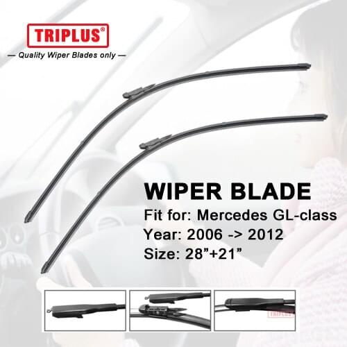 Wiper Blade for Mercedes Benz GL Class W164 (2006-2012) 1set 28"+21",Flat Aero Beam Windscreen Wiper Frameless Soft Blades
