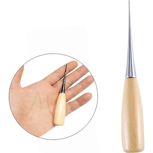 LMDZ 1Pcs Sewing Needle Awl Leather Craft Sewing Accessories Stitching Awl Sewing Leathercraft For Beginer and DIY Lovers
