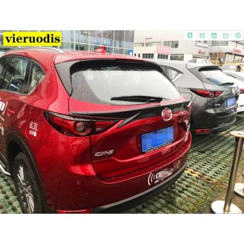 Car Styling Rear Middle Black Spoiler ABS Plastic Painted Color Trunk Lip Wing White Spoiler For Mazda CX-5 CX5 2017 2018 2019