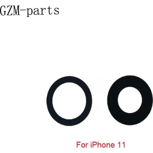 GZM-parts 1 Piece Back Camera Glass Only for iPhone 11 Pro Max X XR XS Max 8 8P 7 7P Rear Camera Cover Lens with 3M Sticker