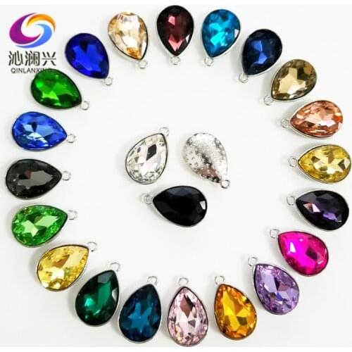 7x10mm 10x14mm 13x18mm DR shape top quality Glass Crystal Pendant,flatback sew on rhinestones,Diy/Clothing accessories