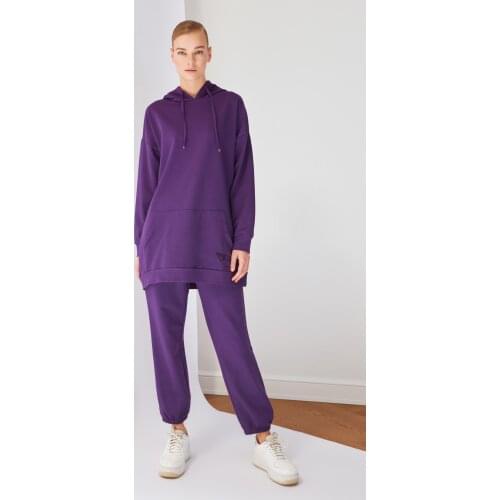 Trendyol Kapüsonlu Knitting Tracksuit Set TCTSS21EM0085