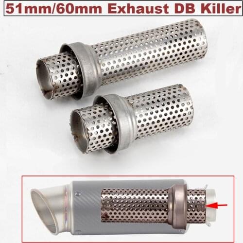 50.8mm 60mm Universal Motorcycle Exhaust DB Killer Muffler Silencer Escape Sound Reducer for Yoshimura for SC for Akrapovic
