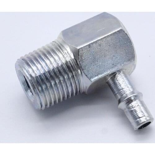 90 Degree Intake Manifold Vacuum Fitting 3/8" NPT to 1/4" Barb Hose Nipple Replace 4535Z 1piece