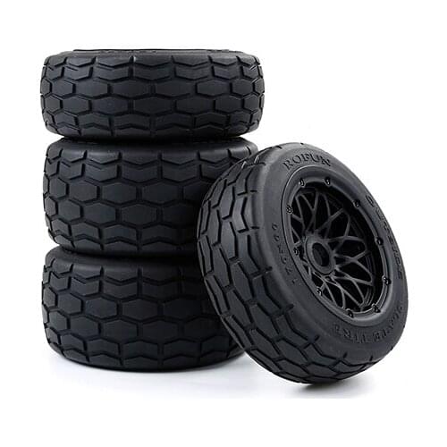 1/5 Rofun Rc Car Highway Front and Rear Complete Tire 4pc for 1/5 Hpi Rovan Km Baja 5b Parts