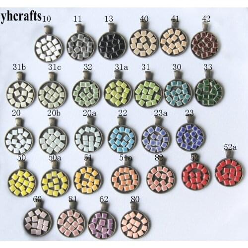 1440PCS/250Gram/Lot Mix 5mm mini Ceramic mosaic tile Scramble tiles Porcelain mosaic Craft material Adult DIY Arts and crafts