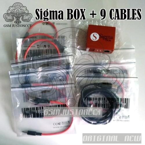 2019 The newest version 100% Original Sigma Box+9cables and repair for Nokia,ZTE,Huawei