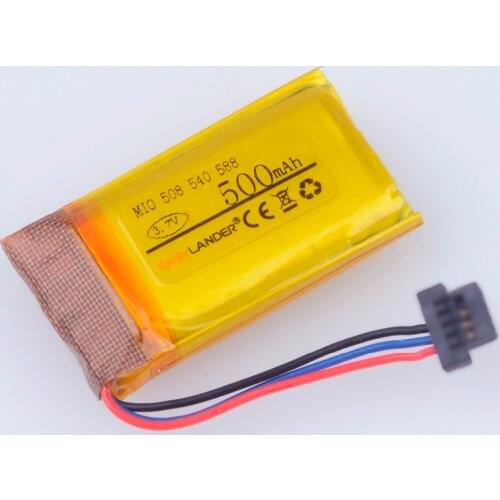 3.7V 500mAh Rechargeable li Polymer battery For DVR GPS MIO mivue 508 battery MIO mivue 540 battery MIO mivue 588 battery
