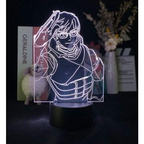 3D Anime Figure Night Light Led Lava Table Lamp My Hero Academia Childrem Bedside Nightlights with Remote Control 16 Colors