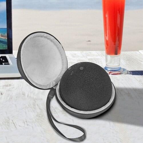Large Protective Carrying Bag Storage Case for Echo Dot4 Portable Wireless Bluetooth Speaker Travel Case with 360-degree Zipper