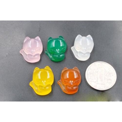 Fine Jewelry Fashion Natural Jade Carnelian Medullary Carved Fox Necklace Lucky Blessing Pendant Lovers Jewelry Gifts