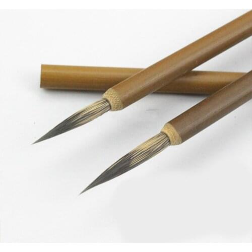 16PCS Chinese Painting Brushes Stone Badger Hair Chinese Calligraphy Brush Line Fine Watercolor Painting Brush Caligrafia