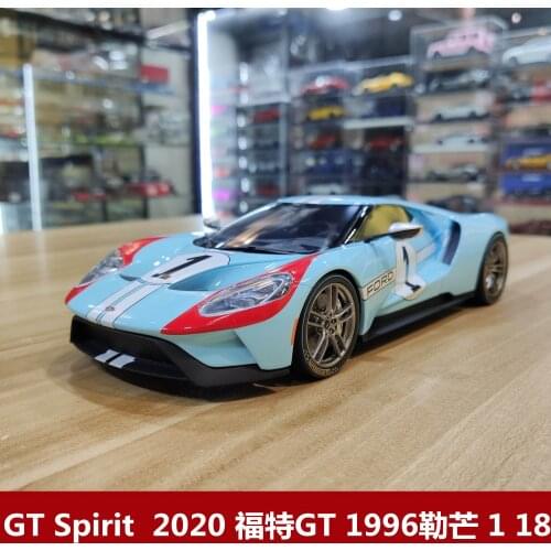 GT Spirit CARS 2020 FORD GT 1996 Le mans raing #1 Limited edition simulation resin vehicle model