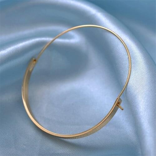 New Women 2020 Fashion Earring Jewelry Accessories OL Round Geometric Gold Hoop Earrings Simple Wild Earrings for