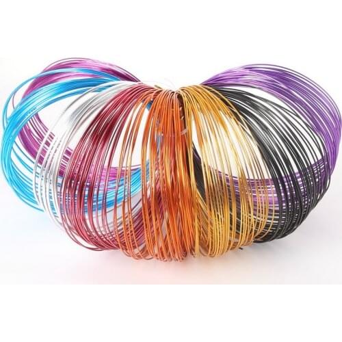 New Arrivals 10m/dozen 6 Colors Anadized Aluminum Wire Coil Soft DIY Jewelry Findings Metal Wire