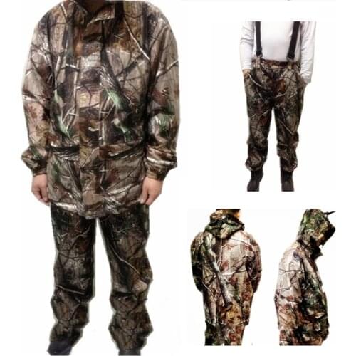 New Bionic Camouflage Waterproof Tactical Suit MULTICAM Uniform Plus Size Sniper Suit Hunting Clothing L~4XL AF27