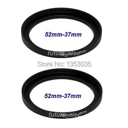 New Pro 2 x 52mm to 37mm 52mm-37mm 52-37 mm 52 37 Metal Step-Up Step Up Ring Camera Lens Filter Stepping Adapter Hood Holder Cap