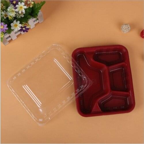 Wholesale 300pcs/lot lunch plastic packing disposable box