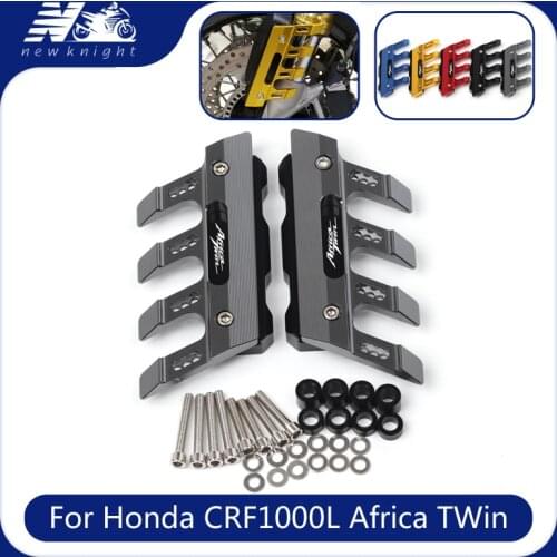 Motorcycle Front Fender Side Protection Guard Mudguard Sliders Lower Fork Protector For Honda CRF1000L Africa Twin Accessorie