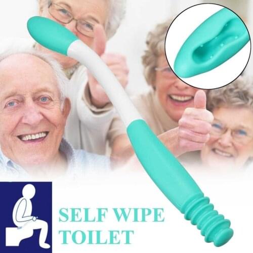 Profession Long Handle Reach Comfort Bottom Wiper Self Wipe Assist Holder Toilet Paper Tissue Grip Self Wipe Aid Motion