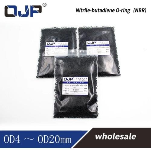 300PCS/lot 1mm Thickness wholesale Rubber NBR Sealing OD11/12/13/14/15/16/17/18/19/20mm O Ring Seal Nitrile Gasket Oil Rings