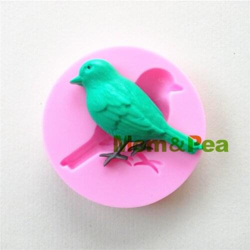 Mom&Pea 0929 Free Shipping Bird Shaped Silicone Mold Cake Decoration Fondant Cake 3D Mold Food Grade