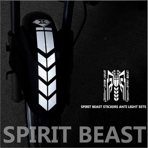 SPIRIT BEAST Motorcycle Reflective 3D Sticker Fuel Oil Tank Pad Decal Protector Cover Black Sliver Universal For motorcycle etc